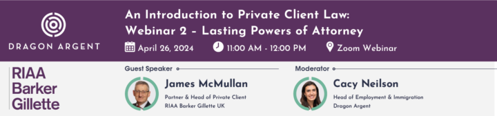 An introduction to private client law - webinar front cover photo